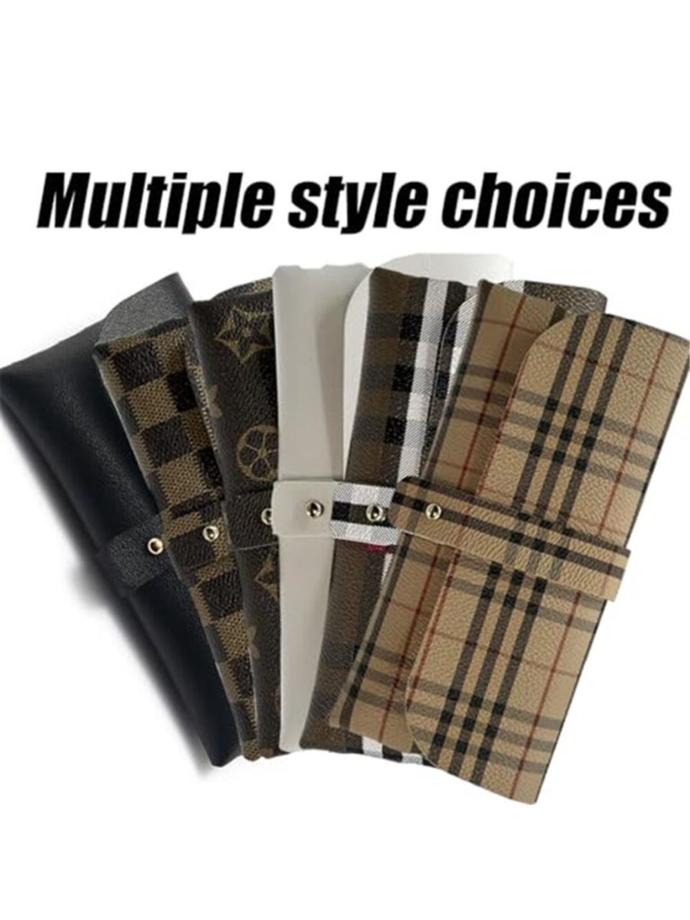 Fashion and Trendy Black and Brown Glasses Storage Bag Fashion Sunglasses Case - Picture 2 of 6